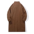 thumbnail image 5 of Aihuaihua Men's Long Trench Coat Autumn Winter Casual Outerwear Coat Coffee L, 5 of 5
