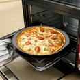 Swiss Pizza Tray Set – Gray Coating, Non-Stick, Round Steel Pizza Pans ...