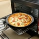 thumbnail image 5 of Sartén antiadherente redonda de acero para pizza, sartén gris para freír con aire para horno, bandeja para hornear de 8 x 8 pulgadas, bandeja para hornear antiadherente con rejilla de alambre, juego, 5 of 6