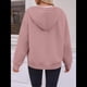 thumbnail image 4 of Sudadera con Capucha para Mujer, Sudadera con Cremallera, Moda de Otoño, Chaquetas de Larga, Ropa de Invierno, Conjuntos Rosa M, 4 of 8