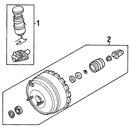 Genuine OE Honda Booster Assembly - 8-97288-243-1 Fits select: 2002 HONDA PASSPORT EX/LX