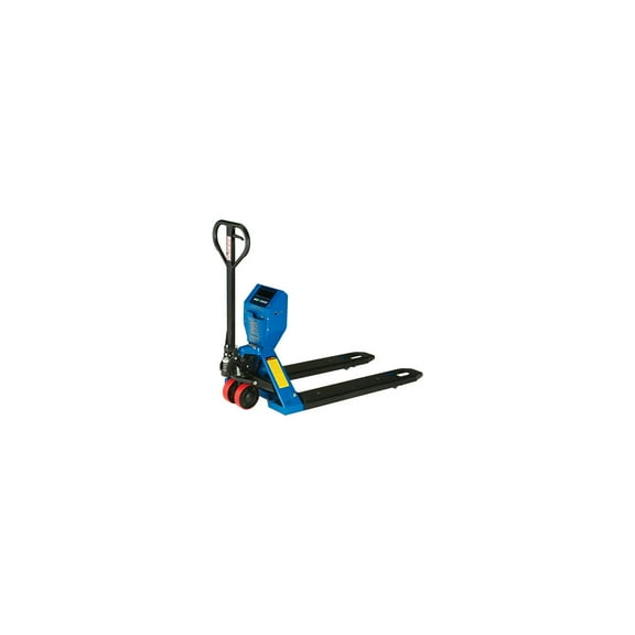 Global Industrial 241414 5000 lbs Low-Profile Pallet Jack Scale Truck - 27 x 48 in.