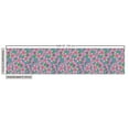 thumbnail image 2 of Ambesonne Cherry Blossom Fabric by the Yard Upholstery, Renewal and Hope, 10 Yards, Blue Grey Green and Pink, 2 of 4