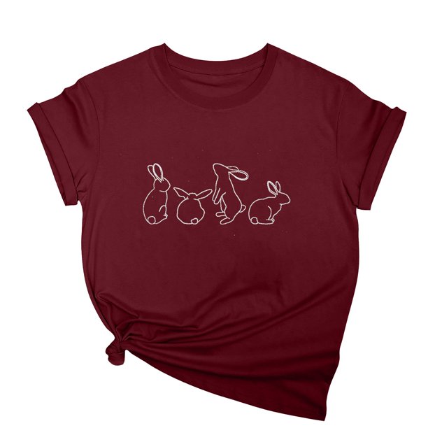 Tops de Cuello Alto para las Mujeres Amante Impreso Camiseta Cuello Redondo Manga Corta, Poliéster Spandex