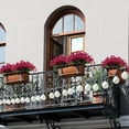 thumbnail image 2 of 15 Bundles Artificial Flowers Outdoor UV Resistant Fake Silk Plants Plastic Faux Shrubs Outside Front Porch Window Box Garden Home Hanging Planter Decoration (Mixed Color), 2 of 5
