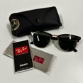 thumbnail image 2 of RB-Hip Hop-sunglasses New Clubmaster Classic Polished Tortoise on Gold RB3016 W0366 49-21, 2 of 5