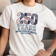 thumbnail image 3 of Smartprints 250 Years Usa Women's T-Shirt White, Cotton, L, 3 of 4
