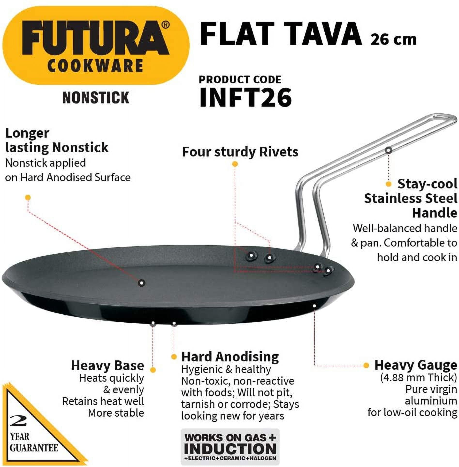 Hawkins Futura Flat Tawa - Q40, Tawa