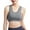 Grey, variant on Women's Bras Women's Solid Color Fashion Proof Running Back Yoga Vest High Strength No Underwire Pack of Bras for Women Push up Small Sports Bra Womens Bra Pack Sports with Cups The Running G White M
