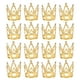 thumbnail image 1 of Uxcell 16Pcs Mini Toppers de Pastel en Forma de Corona, Aleación Reina Princesa Pequeña Corona Dorada en Forma de Corazón, Mini Diamantes, 1 of 6