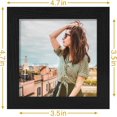thumbnail image 3 of Vittanly 4x4 Picture Frame, Premium Material with Shatter Resistant Plexiglass, Photo Frame for Wall or Table Top Display, Black, 1 Pack, 3 of 6