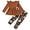 Brown, variant on SANMIO Toddler Girl Clothes Long Sleeves Ruffle Top Floral Pants Cute Fall Winter Daily Casual Toddler Outfits