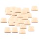 thumbnail image 1 of 50 LOTE PIEZAS de PIES de PIEZAS CORTE DIY Suministros de Elaboración de Bricolaje 1.6 Pulgadas Sunnimix Rebanadas de astillas de madera cuadradas, 1 of 8