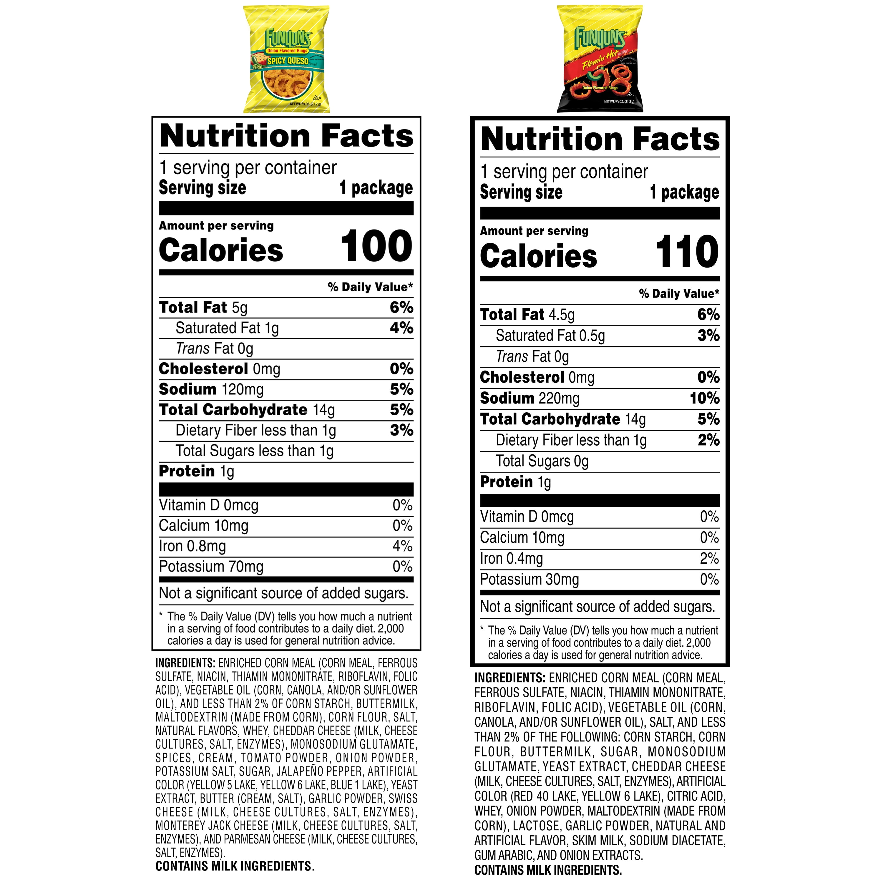 Funyuns Onion Rings Snacks Variety Pack, 0.75 oz Bags, 40 Count