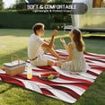 thumbnail image 4 of Red White Moire Outdoor Rug for Patio/Deck/Porch, Non-Slip Large Area Rug 3 x 5 Ft, Modern Abstract Art Indoor Outdoor Rugs Washable Area Rugs, Reversible Camping Rug Carpet Runner, 4 of 8