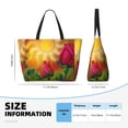 thumbnail image 4 of Xecao Rose Psychedelic for versatile beach bag for women includes zipper pockets and waterproof material, ideal for vacations and adventures., 4 of 7