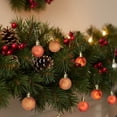 thumbnail image 3 of Northlight 18ct Shatterproof 4-Finish Christmas Ball Ornament Set 1.25" - Orange, 3 of 9