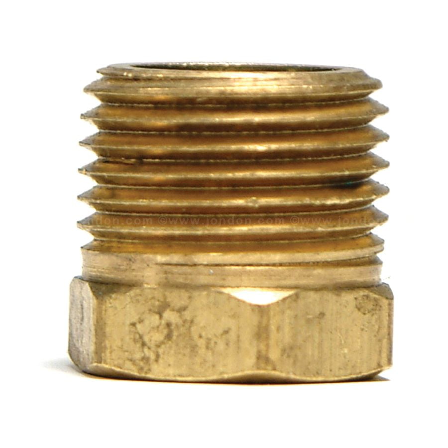1Pc Bushing, 3/8"M x 3/8"F Brass