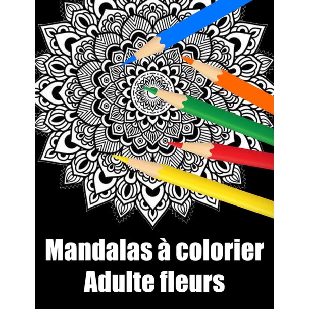 Mandalas A Colorier Adulte Fleurs Livre 50 Fleurs Mandala Geant De Coloriage De Nuit Pour Adulte Anti Stress Cadeaux Parfait Pour Anniversaire Noel Et Action De Graces Paperback Walmart Com Walmart Com