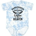 thumbnail image 3 of Inktastic Handpicked for Earth by My Cousin in Heaven with Angel Wings Boys or Girls Baby Bodysuit, 3 of 5