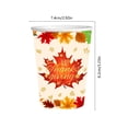 thumbnail image 3 of 10 Pcs Thanksgiving Disposable Paper Cups, Pumpkin Maple Leaf Printed Fall Table Drinkware for Holiday Dinner Party Gathering Festive Table Decor, 3 of 6