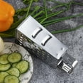 thumbnail image 5 of Four-sided Grater Fruit Chopper Fruits Slicer Knives Kitchenware Stainless Steel Chocolates Utensils, 5 of 6