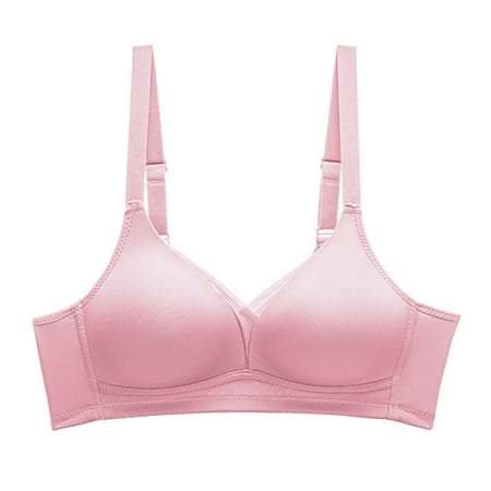 eileial Women s Underwire Bra Minimizer Lace Floral Bra Unlined Unpadded Plus Size Full Coverage Bra Rose Gold 34
