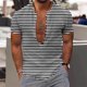 thumbnail image 2 of Camisas de Manga Larga para Hombres Impresión de Moda Casual Cuello Girado Abajo, Blusa Transpirable para Eventos Diarios, Deportivos Y Especiales, 2 of 5
