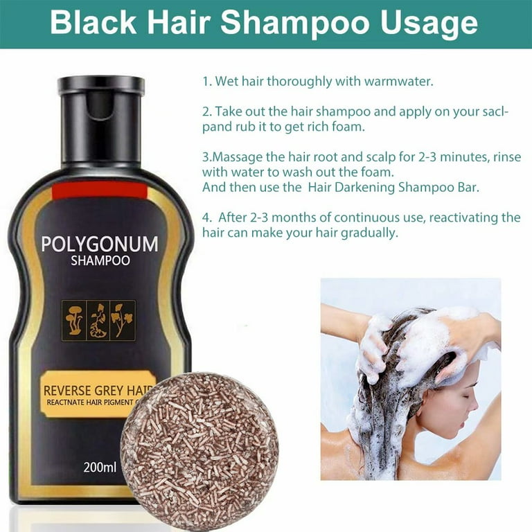 Natural Multiflorum Hair Shampoo Hair Darkening Shampoo