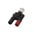 thumbnail image 4 of 5pcs BNC Male Plug to Two Dual Banana Female Jack Coaxial Connector Adapter, 4 of 5