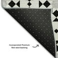 thumbnail image 6 of Dalyn Rugs Premium Machine Washable Mayfield AMF734 Black 2'3" x 7'6" Runner Rug, 6 of 6