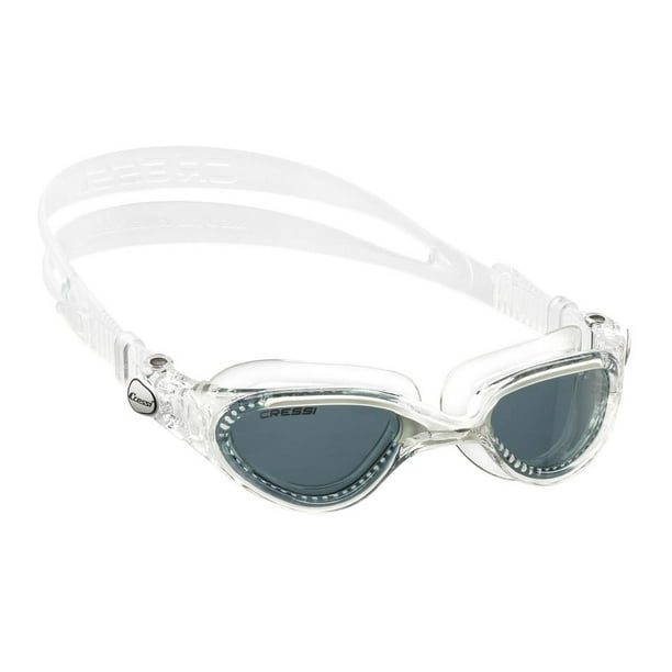 Goggle Cressi Flash Adulto Claro/Blanco Lente Obscuro