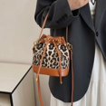 thumbnail image 2 of Bolso La Cuerpo Cruzado Hombro para Mujeres Leopardo Cuero PU Correa Ajustable Viajar Por, 2 of 9