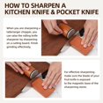 thumbnail image 4 of Rolling Knife Sharpener Kit - Compact Wooden Sharpener with 15° & 20° Magnetic Angle | Diamond Disc Knife Honing Tool | Professional Kitchen Use | Safe Sharpening for Home Cooking, 4 of 7