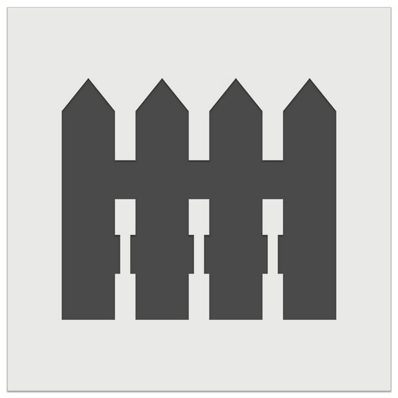 Picket Fence Solid DIY Cookie Wall Craft Stencil - 5.5 Inch