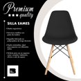 thumbnail image 2 of Set 6 Sillas Eames Estructura Modernas Silla Comedor negro Big Room HJSEKT000600, 2 of 7