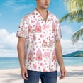 thumbnail image 3 of Sikiie gnome couple Print Men's Hawaiian Shirt, Summer Beach Button Pocket Short Sleeve T-Shirt,, 3 of 7