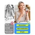 thumbnail image 2 of Osfvolr 2 Pack Pill Reminder, Lanyad or Sticker Pill Tracker, Work with Most Bottles, Reusable Medication Tracker, 2 of 8