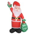 thumbnail image 3 of Decoración inflable navideña de Papá Noel de 2,4 metros con luces integradas, 110 V de EE. UU., para césped, patio y porche. Adorno navideño., 3 of 9