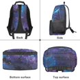 thumbnail image 5 of KUIFORTI Galaxy Purple Wolf Children's Backpack 17 Inch Fashion Kids School Bookbag with Laptop Compartment for Elementary Middle Back to School Gifts for Boys, 5 of 7