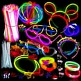thumbnail image 1 of Paquete de 500 collares y pulseras Glow Sticks Party Pack Play22, 1 of 7