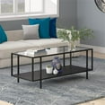 thumbnail image 5 of Evelyn&Zoe Vireo 45" Wide Rectangular Coffee Table with Metal Shelf in Blackened Bronze, 5 of 9