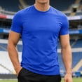 thumbnail image 2 of ibiyuan Workout Shirts Men Short Sleeve Shirts Men's T-Shirts Quick-Dry Basic Tee Summer Upf 50+ Gym Tops Breathable for Gym Running Athletic, 2 of 4
