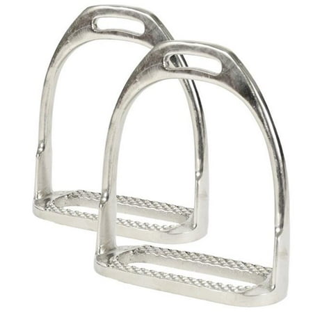 - Jacks 10517-4 Nickel Plated Hunting Stirrup Irons - 4 in.
