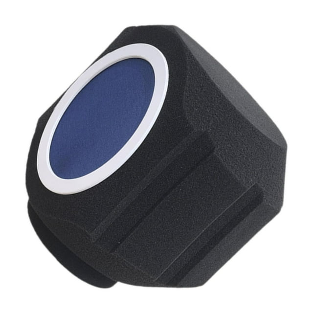 Maoww Micro pour Filtre Pop pour Réduction de Bruit et Réflexion Extérieure Cabine Intérieure Bleue