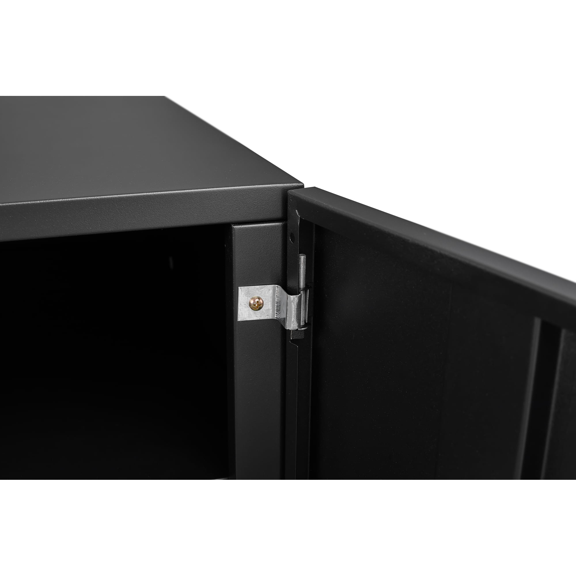 Metal File Cabinet with 2 Door,23.62" W Mobile Printer Tables Printer Stand with Adjustable Shelf for Home Office,Black