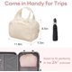 thumbnail image 3 of 2026NEW Toiletry Bag,Large Capacity Wide-Open Travel Cosmetic Bags for Women,Standing Makeup Bag,4-in-1 Multi-Functional Lightweight Waterproof Organizer Bags,Portable Pouch Flat Open Bag (Dark Pink), 3 of 7