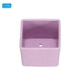 thumbnail image 3 of Unique Bargains 2.5' Square Plastic Succulent Planter with Drainage Flowerpot Container, Purple 3 Pack, 3 of 5