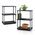 thumbnail image 1 of Turn-N-Tube 3-Tier Compact Multi-Purpose Shelf Display Rack - Set of 2, 1 of 4
