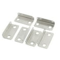 thumbnail image 2 of 20 Pcs Home Office Silver Tone Metal Right Angle Drawer Lock Strike Plate, 2 of 3